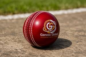 Pelota de Cricket de Cuero Rojo, Ligera, No Tejida, de 40 mm de Grosor, Doble Costura, Núcleo de Corcho Premium, Ambidiestra, para Entrenamiento al Aire Libre - Product Image 4