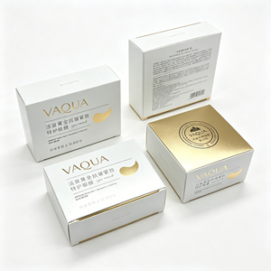 Factory OEM/ODM White Cardboard <strong>Double</strong> <strong>Wall</strong> Box with Gold Foil Stamping Packaging <strong>Boxes</strong> Custom for Premium Skincare Packaging - Product Image 1