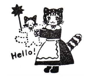 Sello de Goma de Madera con Diseño de Animalito Japonés, Aiko Fukawa, para Manualidades, Álbumes de Recortes y Diarios - Product Image 2