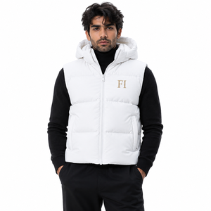 Gilet matelassé décontracté pour homme, veste sans manches à col montant et fermeture éclair, style streetwear Y2K, vente en gros, fournisseur personnalisé USA - Product Image 1