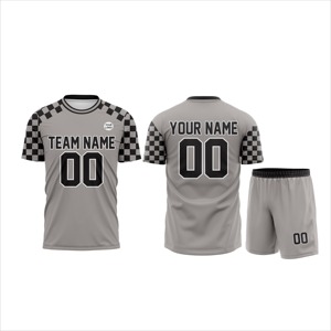 Tenues de football haut de gamme personnalisées pour équipes – Tissu polyester respirant, séchage rapide, écologique, antibactérien, anti-UV - Product Image 1