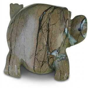 Statue de tortue en marbre personnalisable, sculpture animale en onyx d'inspiration maritime, figurine sculptée, décoration sur le thème nautique, pour collectionneurs - Product Image 1