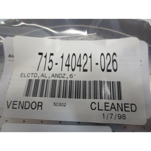 Électrode en aluminium anodisé LAM 715-140421-026 6 pouces - Équipements et pièces semi-conducteurs de confiance à l'échelle mondiale chez - Product Image 3