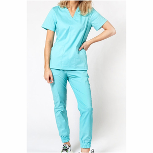 Conjuntos de Uniformes Médicos Personalizados al por Mayor con Logotipo, Conjuntos de Uniformes de Enfermera Elásticos, Blusas de Enfermería, Uniformes Médicos para Mujer - Product Image 1