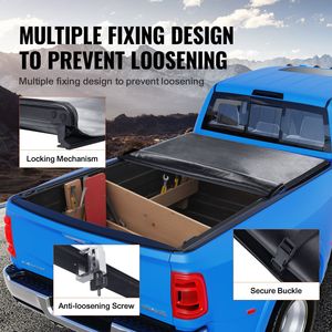 Roll Truck Bed Tonneau Cover Compatible 2002-2018 Dodge <b>Ram</b> 1500 2003-2024 2500 3500 2019-2024 Chrysler <b>Ram</b> Truck Bed Cover - Product Image 5