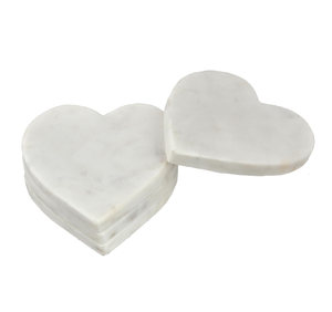 Modern <b>Marble</b> <b>Coaster</b> Heart Shape Table Pad Decorative Accent Non Slip Table Mats Modern Design 10 Mm Thickness <b>Coaster</b> - Product Image 1