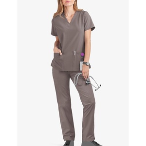 Conjunto de Uniforme Médico para Mujer, Tejido Elástico en Cuatro Direcciones, Cómodo para Enfermeras de Hospital, Venta al Por Mayor - Product Image 5
