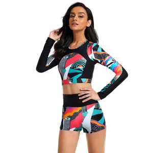 เสื้อรัดรูปสำหรับผู้หญิงแบบมืออาชีพ พิมพ์ลายแบบซับลิเมชั่นตามสั่ง ทรงเข้ารูป ระบายอากาศได้ดี ผลิตจากผ้าสแปนเด็กซ์และโพลีเอสเตอร์ - Product Image 6