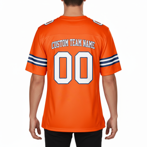Camisetas de Fútbol Americano Personalizadas con Diseño de Cuello en V, Tejido de Malla Transpirable y Ligero, Patrón 3D, Servicio OEM - Product Image 3