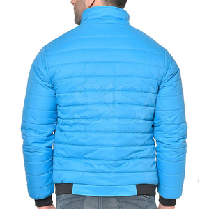Veste matelassée élégante pour homme, matériau isolant durable, design chaud, séchage rapide, respirante, logo sur le devant, pour les voyages d'hiver et les activités de plein air - Product Image 3