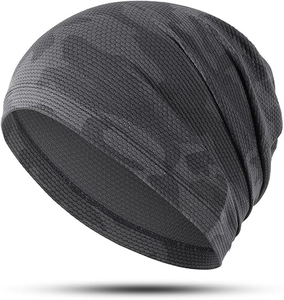 Unisex Black Knitted Beanie Hat Breathable Waterproof Spandex Polyester Sports Casual <b>Winter</b> <b>Cap</b> 56-58CM Solid Color - Product Image 4