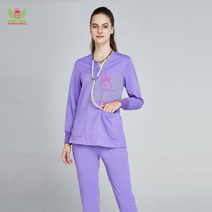 Conjuntos de Uniformes Médicos Personalizados con Logotipo OEM para Mujer, Uniformes de Enfermera Tejidos y Ropa de Trabajo de Belleza, Ropa de Hospital a la Moda - Product Image 4
