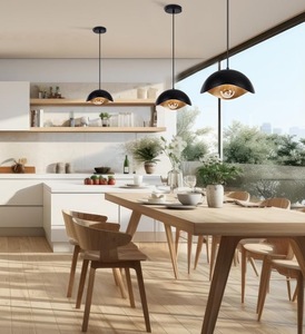 Lampe suspendue unique, luminaire moderne en métal pour îlot de cuisine, salle à manger, chambre à coucher, café, restaurant, intérieur - Product Image 6