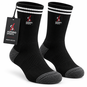 Chaussettes pour hommes en coton de qualité supérieure, texture douce, respirantes, anti-humidité, ajustement confortable, pour un usage quotidien décontracté, OEM - Product Image 1