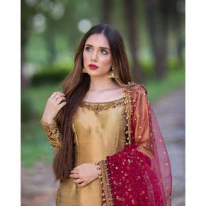 Fancy Women's Sets Plazzo <b>Top</b> with Embroidery and <b>Sequin</b> Work Including Dupatta - Product Image 3