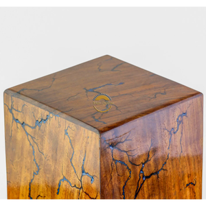 Urne funéraire en bois de rose sculptée à la main AYAANS, très vendue, pour cendres d'adultes, urnes funéraires en gros (6X6X11)IN - Product Image 6