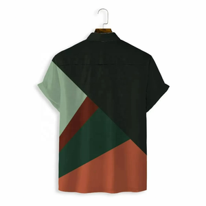 เสื้อเชิ้ตฮาวายแฟชั่นผู้ชาย ดีไซน์ลำลองสำหรับวันหยุดพักผ่อน เสื้อเชิ้ตชายหาดติดกระดุม พิมพ์ลายเต็มตัว เสื้อเชิ้ตออกแบบเอง ขายส่ง - Product Image 5