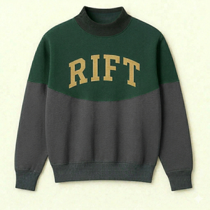 Sweat-shirt Mockneck Fresh Street à coupe classique en tissu éponge, chaud et décontracté pour l'hiver, brodé, écologique et tendance - Product Image 3