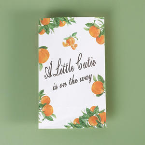 Sacs cadeaux en papier couché faits main les plus vendus, motif dessin animé mignon fruits, en cuir de vachette blanc, cadeaux de vacances transfrontaliers, design simple - Product Image 4