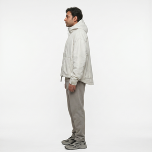 Custom Men's Streetwear Jacket Premium 165GSM Crinkle Nylon Oversized Boxy Windbreaker Water Resistant XS Size OEM ODM Wholesale - Product Image 3