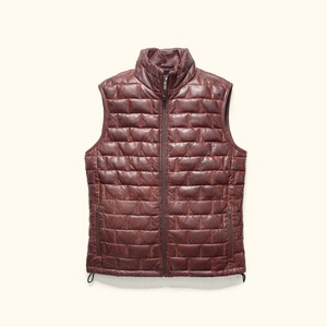 Gilet en duvet léger Teton Leather pour homme – Veste sans manches matelassée légère et isolante pour l'hiver - Product Image 2