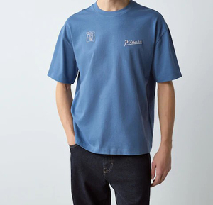 เสื้อยืดผู้ชายผู้หญิงฤดูร้อนแบบยูนิเซ็กซ์ ผ้าฝ้าย 100% สกรีนโลโก้ตามสั่ง พิมพ์ลายกราฟิกนามธรรมเต็มตัว ทรงโอเวอร์ไซส์ - Product Image 2
