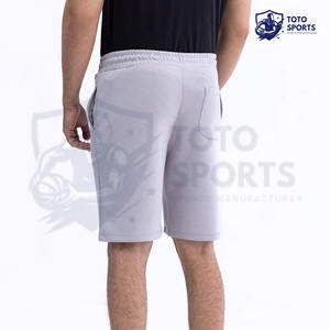 Short pour homme gris, doux, respirant, léger, de haute qualité, confortable, coupe ajustée, très vendu, élastique, vêtements de fitness, logo personnalisé - Product Image 4