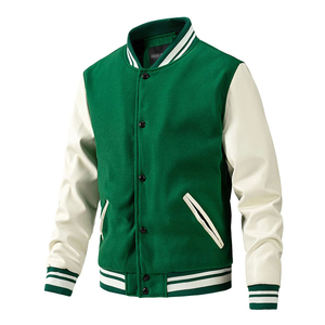 High Quality Knitted Varsity Jacket Men Embroidered Custom Baseball Letterman Winter Vintage School College Men's Jackets <b>Coat</b> - Product Image 1