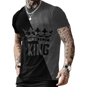 เสื้อยืดกราฟิกสไตล์ดีไซน์เนอร์แบบกำหนดเองสำหรับผู้ชาย |   เสื้อยืดแฟชั่นคอกลมแขนสั้น - Product Image 1