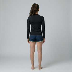<b>Long</b> <b>Sleeve</b> Breathable Women's Rash Guard Swimwear Customizable UPF50+ Quick Dry One Piece <b>Swimsuit</b> for Beach Surfing - Product Image 2