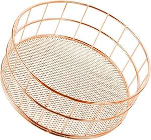 Panier de rangement rectangulaire en métal élégant, organisateur d'étagère robuste - Product Image 4