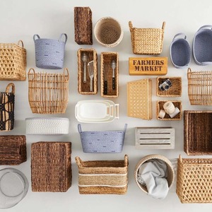 Seagrass <b>basket</b> for storing items, natural color Handmade <b>Storage</b> <b>Basket</b> Wholesale eco-friendly Made in Viet Nam - Product Image 3