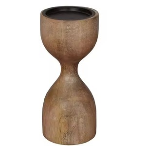 Porte-bougie en bois artisanal, décoration élégante pour la maison, idéal pour les célébrations festives - Product Image 5