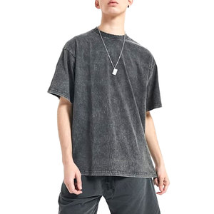 Unisex 100% Cotton Woven Crew <b>T</b>-<b>Shirts</b> <b>Pack</b> Bulk Short Sleeve Heavyweight Vintage Tees Mix Colors Comfortable Casual Everyday - Product Image 2