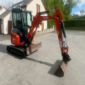 รถขุดขนาดเล็ก Kubota U27-4 แบบ Zero Tail Swing สภาพใหม่ พร้อมรางขับเคลื่อนที่สะอาด น้ำหนักใช้งานจริง พร้อมปั๊มไฮดรอลิก Liyuan เกียร์บ็อกซ์ และมอเตอร์ - Product Image 6
