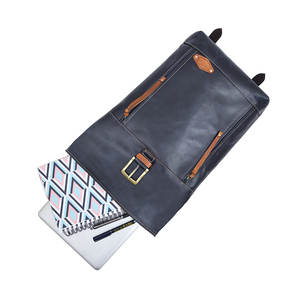 Genuine <b>Leather</b> <b>Large</b> Capacity Trendy <b>Backpack</b> Durable Premium Bag for Men and Women - Product Image 2