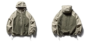 Breathable Lightweight Windbreaker <b>Jacket</b> for <b>Men</b> Outdoor Hiking <b>Running</b> Travel Casual Waterproof Hooded <b>Jacket</b> - Product Image 5