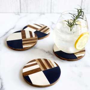 Los Más Vendidos a Precio Económico, Posavasos Hechos a Mano con Logotipo, Madera de Nogal y Mango, Diseño Personalizado, Hecho en India con la Mejor Calidad - Product Image 2
