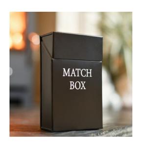 Porta Cajas de Cerillas Metálico, Porta Cerillas Negro Antiguo, Porta Cerillas Rústico de Madera, Caja Decorativa para Guardar Cajas de Cerillas - Product Image 2