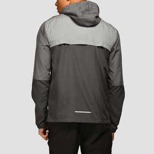 Men's <b>Lightweight</b> Waterproof <b>Running</b> Windbreaker <b>Jacket</b> Breathable Reflective Hooded Sportswear Outdoor Gym Training Coat Men - Product Image 2