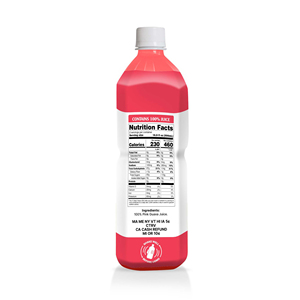 Guava 100% Fruit Juice Drink Fresh PET <b>Bottle</b> 33.8 Fl Oz (1 Liter) No Added Sugar VINUT Beverage Supplier Importer Distributor - Product Image 2