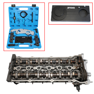 Kit d'outils de <span class=keywords><strong>calage</strong></span> de <span class=keywords><strong>distribution</strong></span> moteur HTL Double Vanos à double arbre à cames pour BMW M52TU M54 M56 en acier à haute teneur en carbone, garantie 1 an - Product Image 2