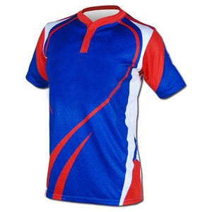 เสื้อรักบี้แบบยูนิเซ็กซ์ ระบายอากาศได้ดี สีน้ำเงิน แดง เหลือง พิมพ์ลายแบบซับลิเมชั่น ซับเหงื่อ คอวี แขนกุด ทรงปกติ ใส่ได้ทุกฤดู รับผลิตแบบ OEM - Product Image 6