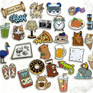 Broche en alliage de zinc moulé sous pression avec logo gravé, émail souple ou dur, badge d'entreprise, fabrication sur mesure, épingle de revers magnétique - Product Image 1