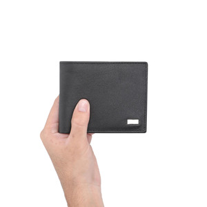 High Quality Customizable Bifold Leather <b>Wallets</b> for Men Multiple Card Slots Slim Design Zipper Closure Short Length New Arrival - Product Image 3