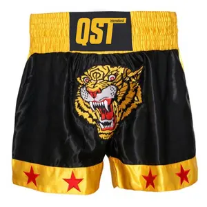 לוגו מותאם אישית mma kickboxing חדש עיצוב סובלימציה muay תאילנדי אישית המכנסיים איגרוף oem odm שירות odm