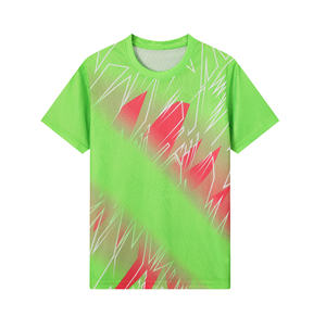 T-shirt de course unisexe en polyester à col rond, léger, respirant, à séchage rapide, avec logo personnalisé de la meilleure qualité, sublimation, promotion d'événements - Product Image 3