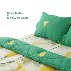 High Quality Microfiber Bedcover Set 180x200 Soft Breathable <b>Queen</b> King Bedding Set Modern Design - Product Image 4