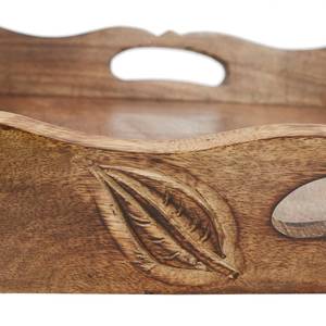 Modern Walnut Wood Tray Vintage Aesthetic Wooden Printed Tray <b>Rustic</b> Wooden Printed Tray for Style Decor Wholesale Serving - Product Image 4