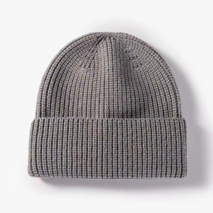 Unisex <b>Green</b> Knit <b>Beanie</b> Hat 100% Acrylic Cuffed Winter Cap Solid Color Casual Style Adult Size 56-58CM - Product Image 2